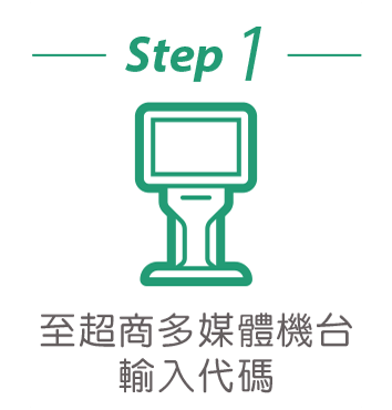 至超商多媒體機台輸入代碼